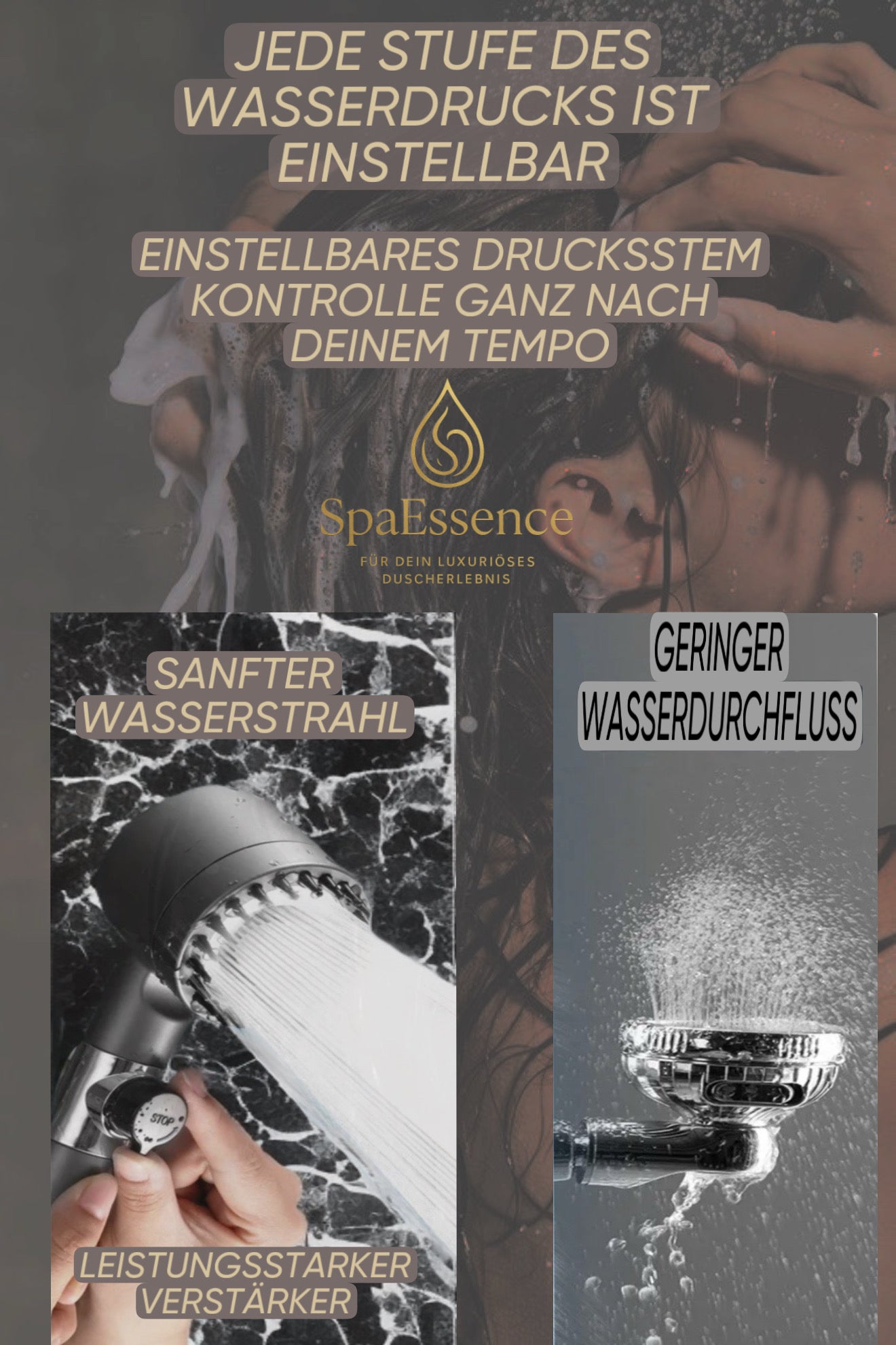 SpaEssence Duschkopf – Für dein luxuriöses Duscherlebnis